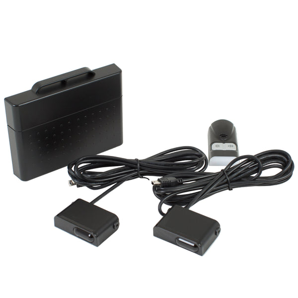 Laser Pro LP5000 pack shot with control box, 2 laser detection heads and controller