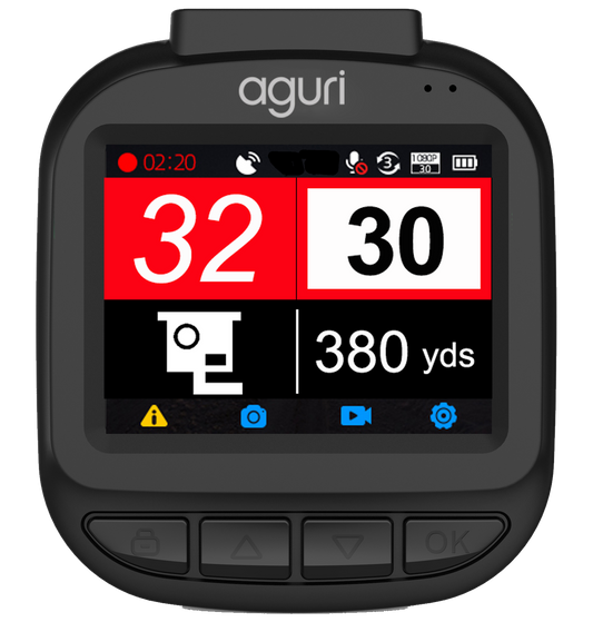 Aguri DX1250 dash cam and speed camera detector