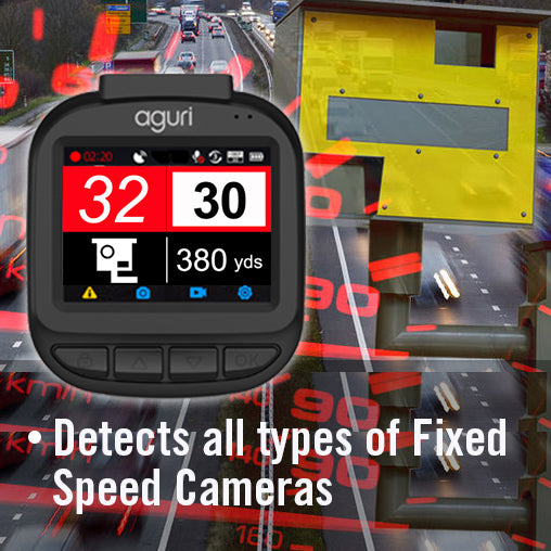 Aguri DX1250 Dash Cam Speed Camera Detector