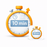About 10 minutes