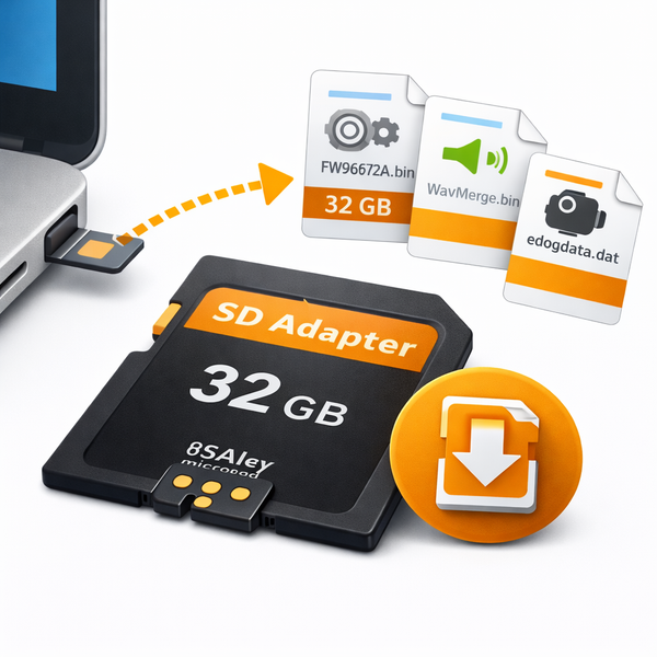 Copy the update files to the SD card